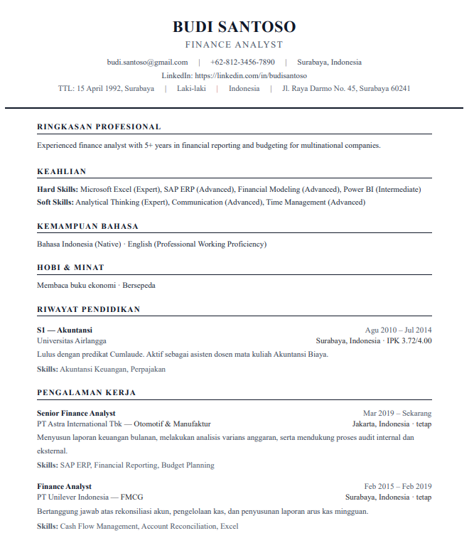 Cara Buat CV ATS Friendly